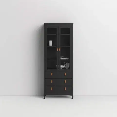 Vitrína Realty 78 cm čierna