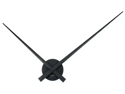Nástenné hodiny Karlsson Little Big Time 450050 (90 cm) - čierne