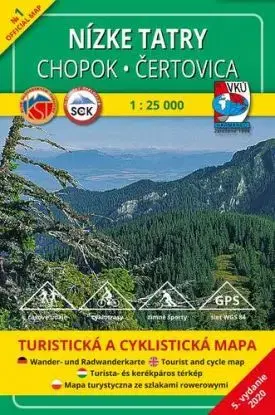Nízke Tatry - Chopok - Čertovica - TM 1, 1: 25 000