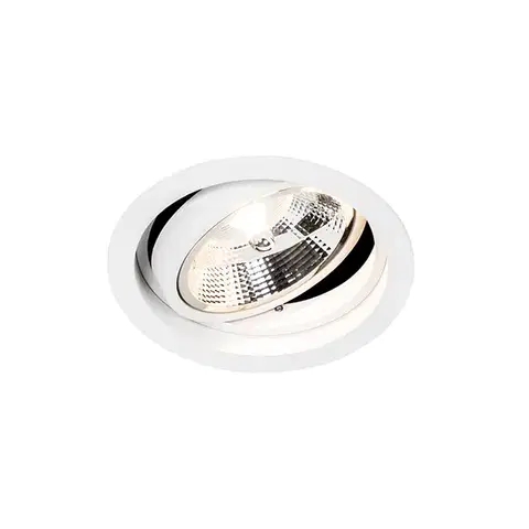 Inteligentné okrúhle zapustené bodové svietidlo biele nastaviteľné vrátane Wifi GU10 111m - Chuck 111