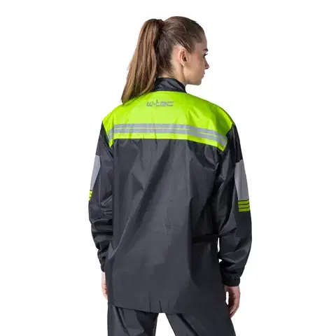 Moto pláštenka W-TEC Igava Farba čierna-fluo zelená, Veľkosť M