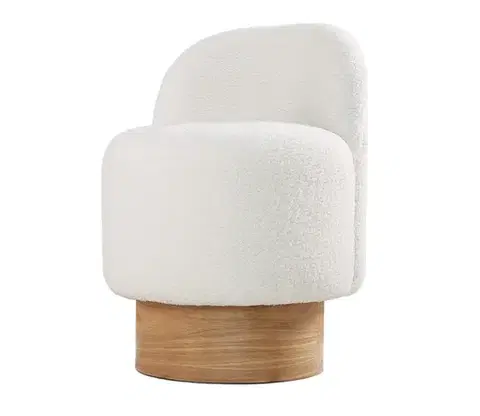 Taburet MONRE Teddy biely