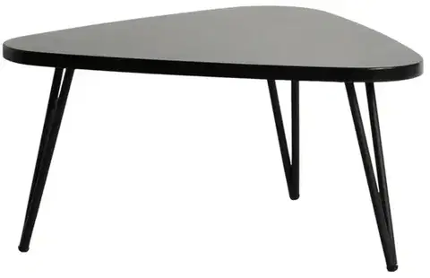 Konferenčný stolík Adesso 68 cm z masívu čierny