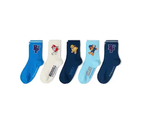 Detské ponožky, 5 párov »Paw Patrol«, modré