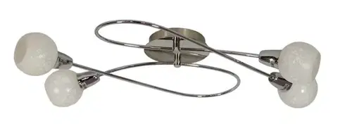 Stropná lampa 4X40W E14 saténová AVILA