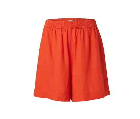 Ľanové šortky, oranžové