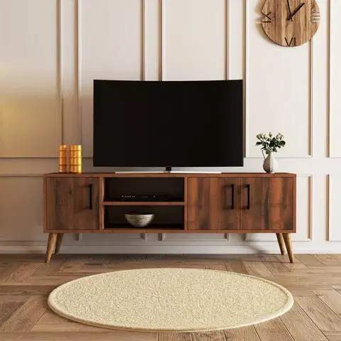 Televízny stolík Exxen Walnut