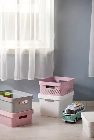 CURVER Úložný box INFINITY 11l s vekom | biela