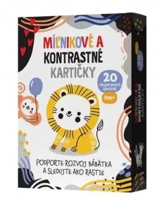 Míľnikové a kontrastné kartičky 2v1 - 20 obojstranných kartičiek