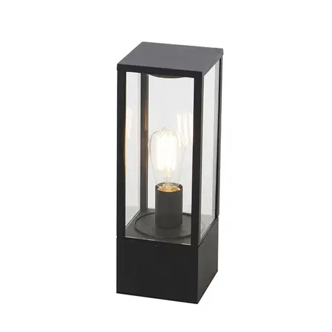 Priemyselná stojaca lampa čierna 40 cm IP44 - Charlois