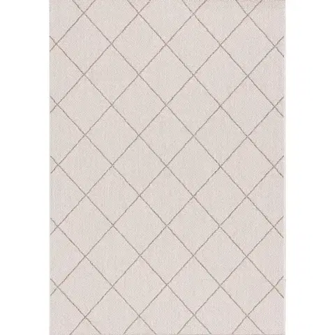 Dekoria Koberec Lineo Rhombs wool/mink 120 x 170 cm, 120 x 170 cm