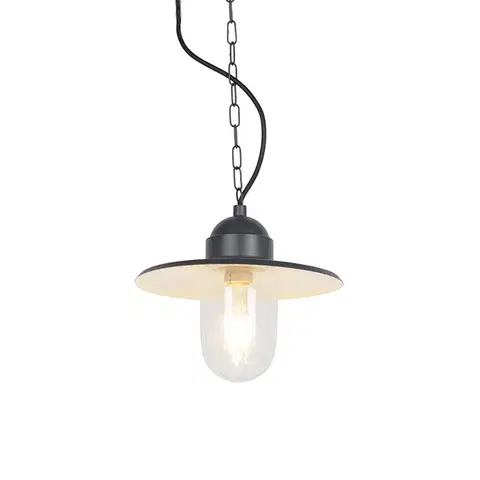 Inteligentná vonkajšia závesná lampa antracitová IP44 vrátane WiFi ST64 - Kansas Graphite