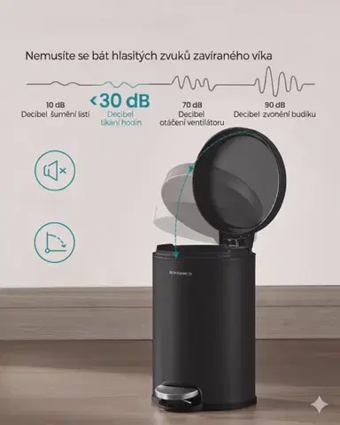 Odpadkový kôš Jelis 3 L čierny