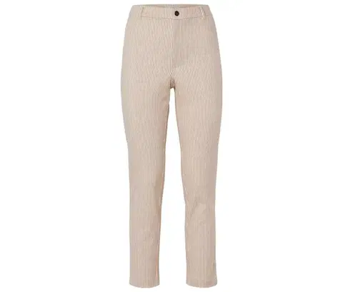 Prúžkované pohodlné keprové nohavice