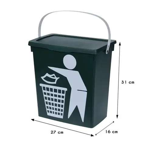 Odpadkový kôš Bio 12 l zelený