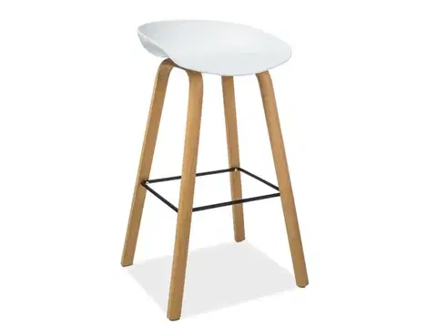 Barová stolička STING 81 cm biela