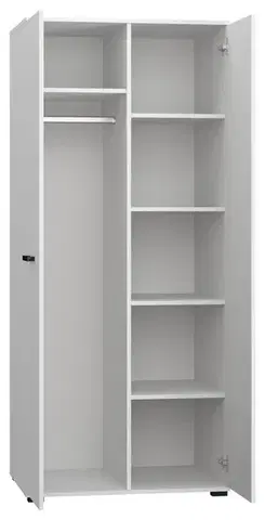 Šatníková skriňa Fraz 80 cm biela
