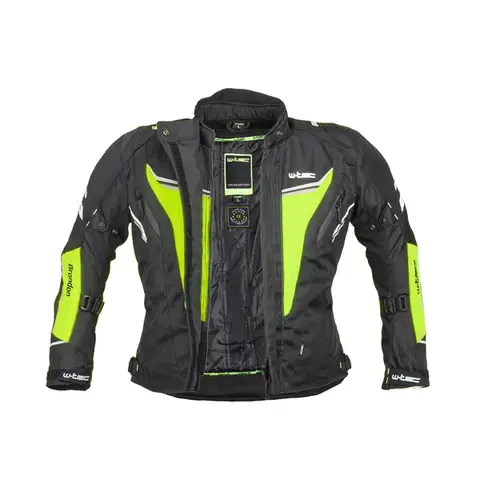 Dámska moto bunda W-TEC Brandon Lady Farba čierna-fluo žltá, Veľkosť XS