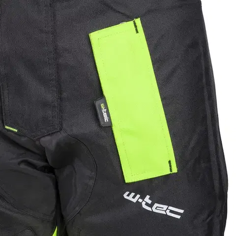 Pánske moto nohavice W-TEC Rusnac Farba čierno-zelená, Veľkosť 4XL