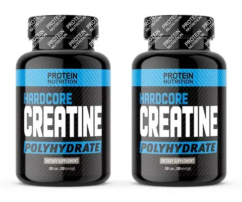 Hardcore Creatine Polyhydrate - Protein Nutrition 100 kaps. + 100 kaps.