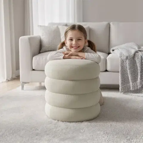 Taburet Snuggo II krémový