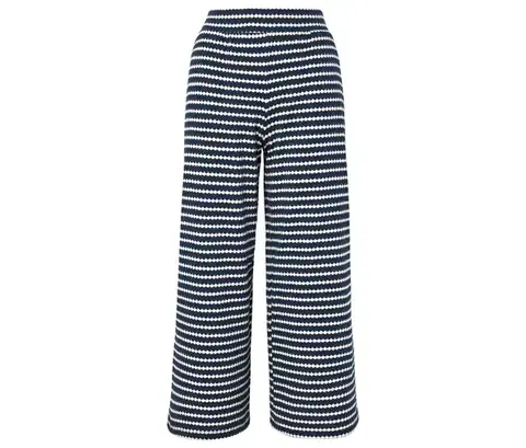 Štruktúrované nohavice culotte