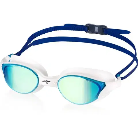 Aqua Speed Vortex Mirror White/Blue/Rainbow Mirror