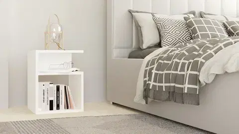TRINITY nočný stolík/skrinka, biela