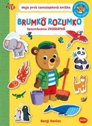 Brumko Rozumko: Spoznávame zvieratká - Samolepková knižka - Benji Davies, Benji Davies
