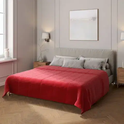 Dekoria Zamatový prehoz Velvet, Rød, Velvet, 704-15