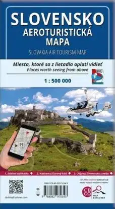 Aeroturistická mapa Slovensko a Česko 1: 500T