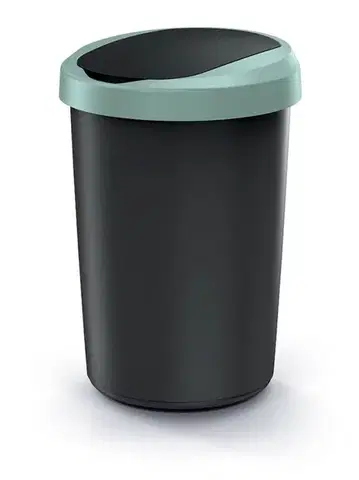 Odpadkový kôš COMPACTO 40 L čierny/zelený