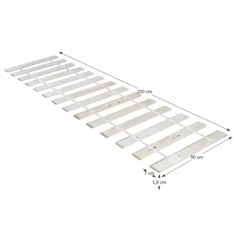 KONDELA Plaza lamelový rošt 90x200 cm smrekové drevo
