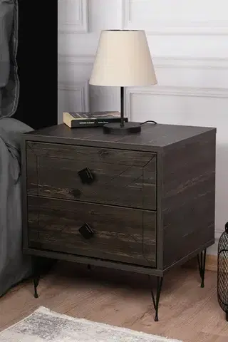 Nočný stolík Luna - Dark Brown