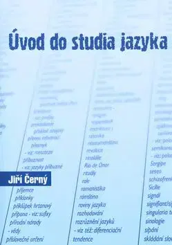 Úvod do studia jazyka - Jiří Černý