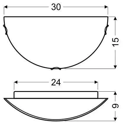 Stropná lampa Edgar E27