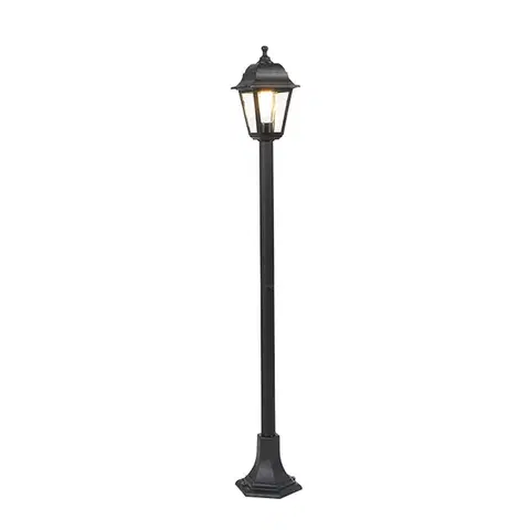 Klasická lampa čiernej farby 122 cm IP44 - Capital