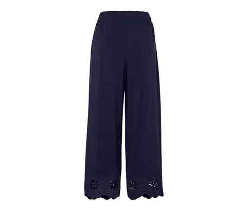 Nohavice culottes s výšivkou