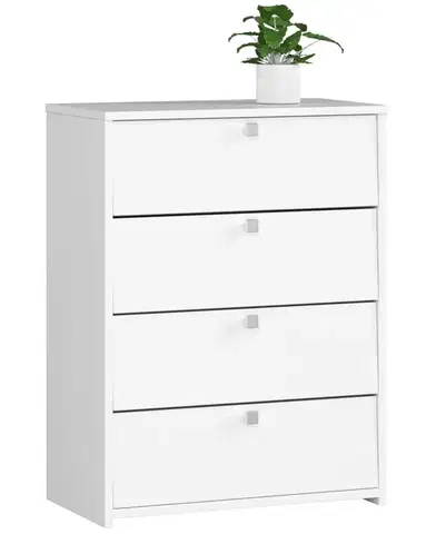 Skriňa na topánky Marienne 60 cm - 4 dvierka biela