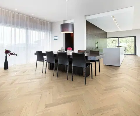 KAHRS Herringbone Dub cd krémovo biely 111PCDEKFVKE600