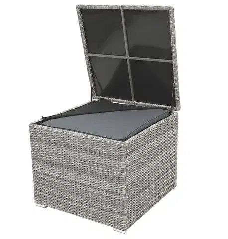 DEOKORK Box na podušky SEVILLA 82 x 82 cm (sivá)