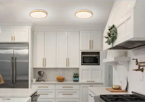 LED stropné svietidlo 18W biele + drevené 4000K Gandava
