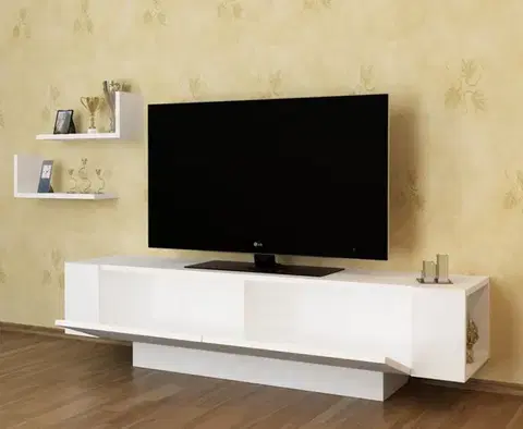 TV skrinka / Obývacia stena Ekol - White
