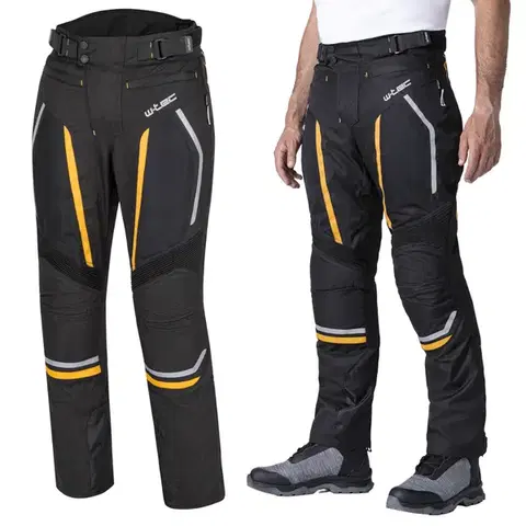 Pánske letné moto nohavice W-TEC Toranio Farba čierno-žltá, Veľkosť M