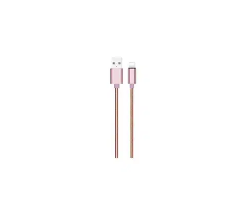 Winner Group - USB kábel Lightning / USB-A 1m ružová WINKALIGHMEPI