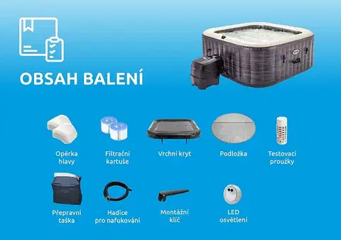 Intex Vírivka INTEX Pure spa Greystone deluxe bubble spa 6 (1098 l)