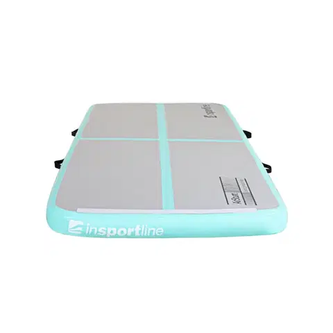 Airtrack inSPORTline Airstunt 300x100x10 cm bielo-modrý s elektrickou pumpou