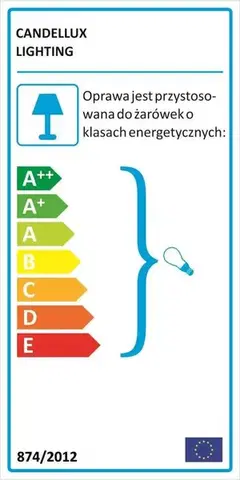 Závesná stropná lampa Canaria e27 modrá