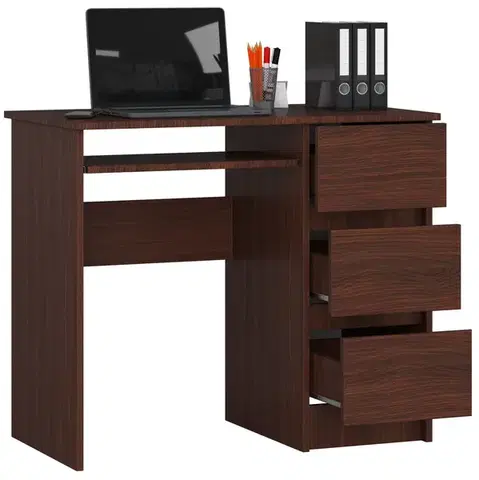Písací stôl A-6 90 cm wenge pravý
