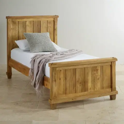 Posteľ Devi 90x200 indický masív mango
